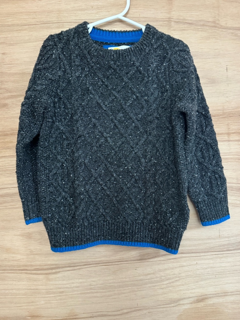 Mini Boden | size 3-4Y boy sweater grey with constrast trim EUC